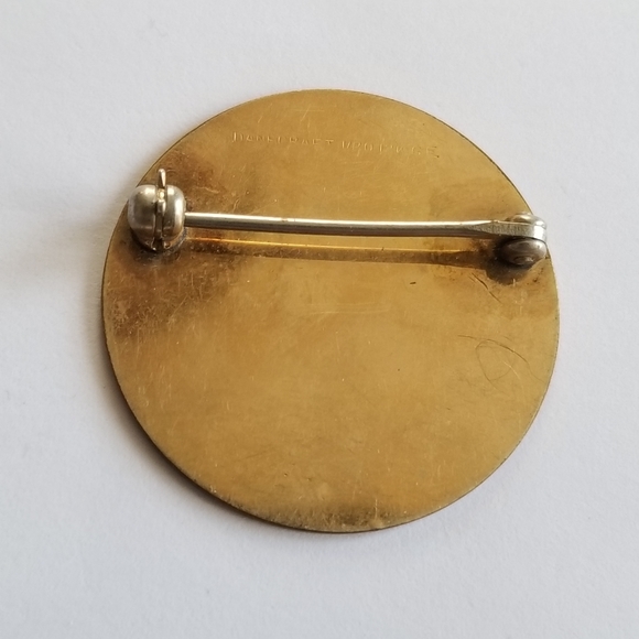 Vintage monogram brooch PCL gold filled Danecraft pin monogrammed alphabet - Picture 8 of 9